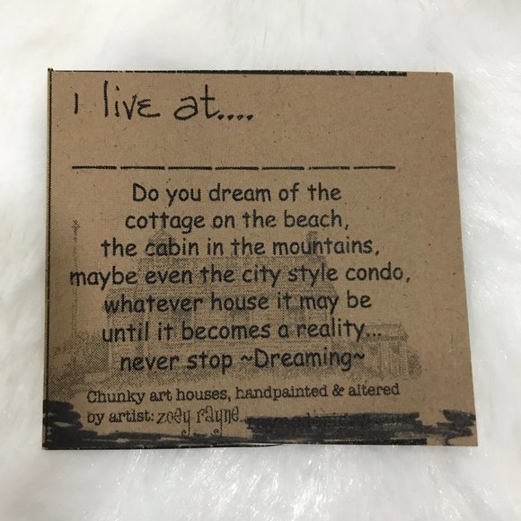 Little Wooden House by the Beach Handmade Painted - Picture 13 of 13